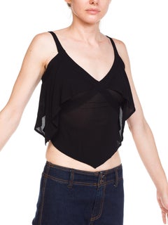 1990s Sheer Knit Yves Saint Laurent Rive Gauche Tank Top