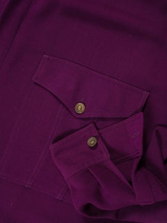 1990s Men's Gianni Versace Slinky Wool Silk Crepe Shirt