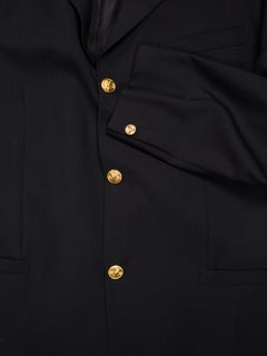 1990s Men's Istante Versace Western Collection Blazer With Gold Details