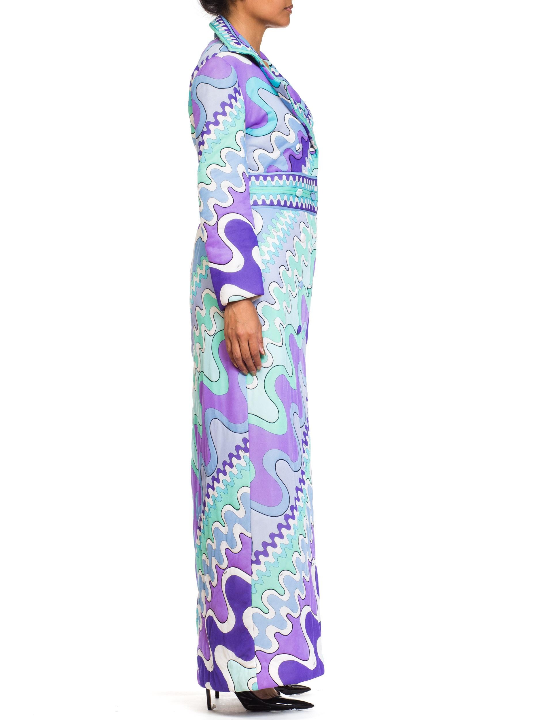 1970s Emilio Pucci Psychedelic Print  Coat In Excellent Condition In New York, NY