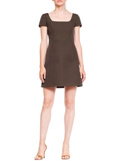 1990s Quilted Prada Nylon Mod Mini Dress