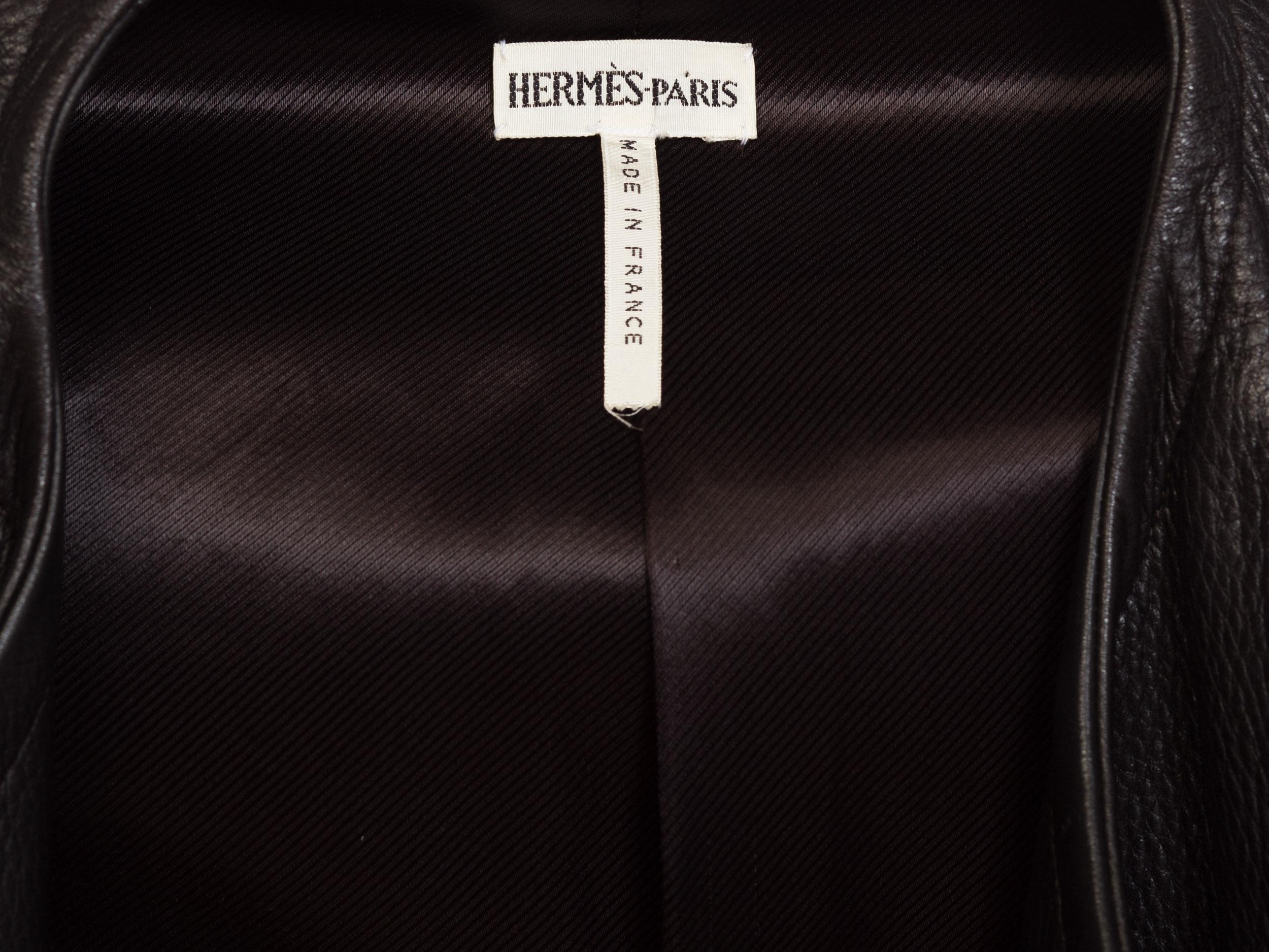 Margiela Hermes Luxe Minimalist Leather Trenchcoat  9