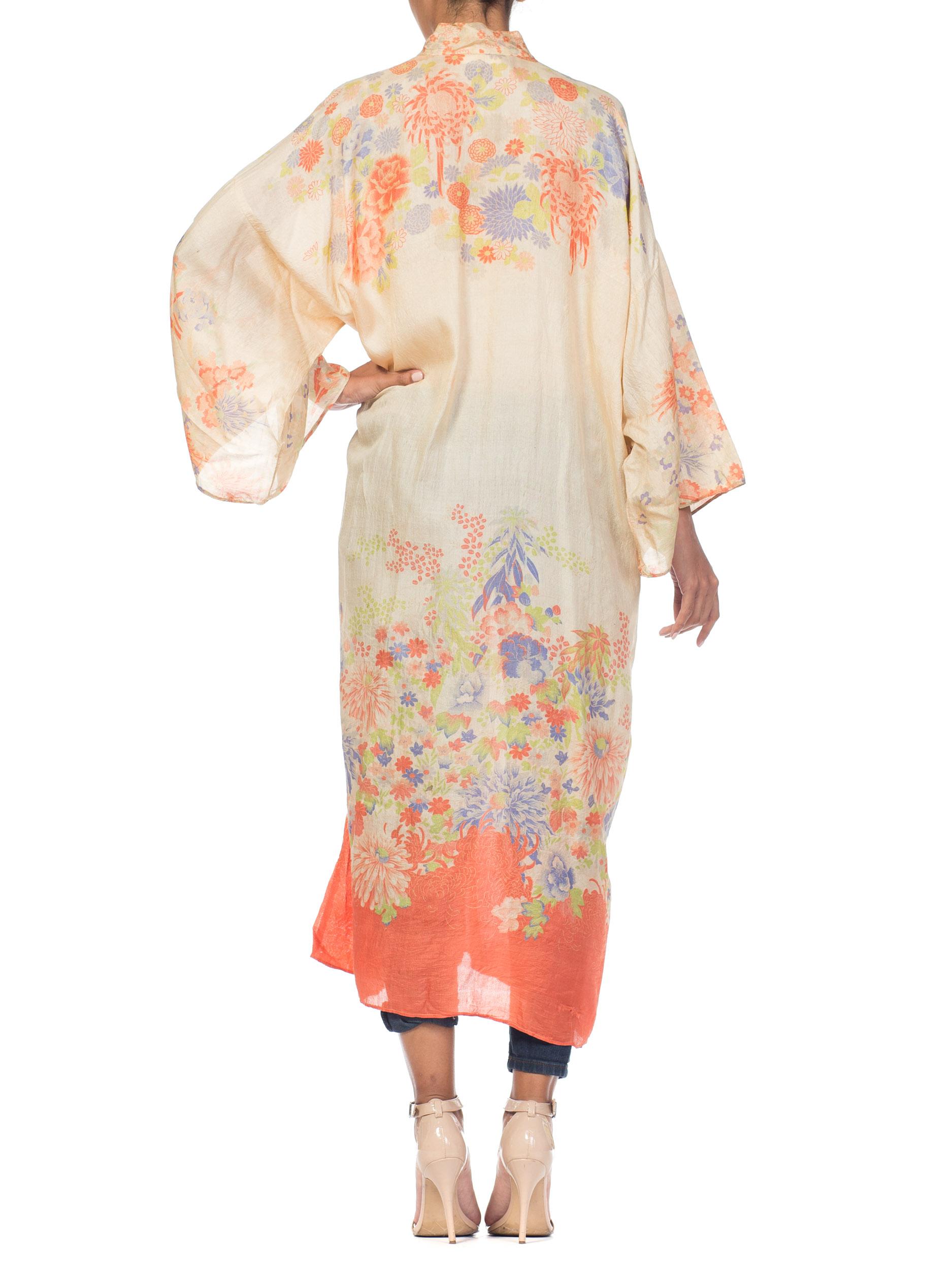 Women's 1920s Lightweight Silk Japanese Kimono