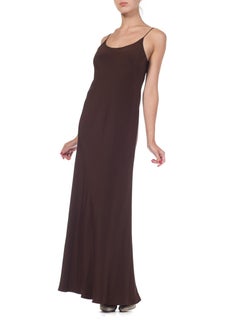 1990s Melinda Eng Bergdorf Goodman Silk Bias Dress