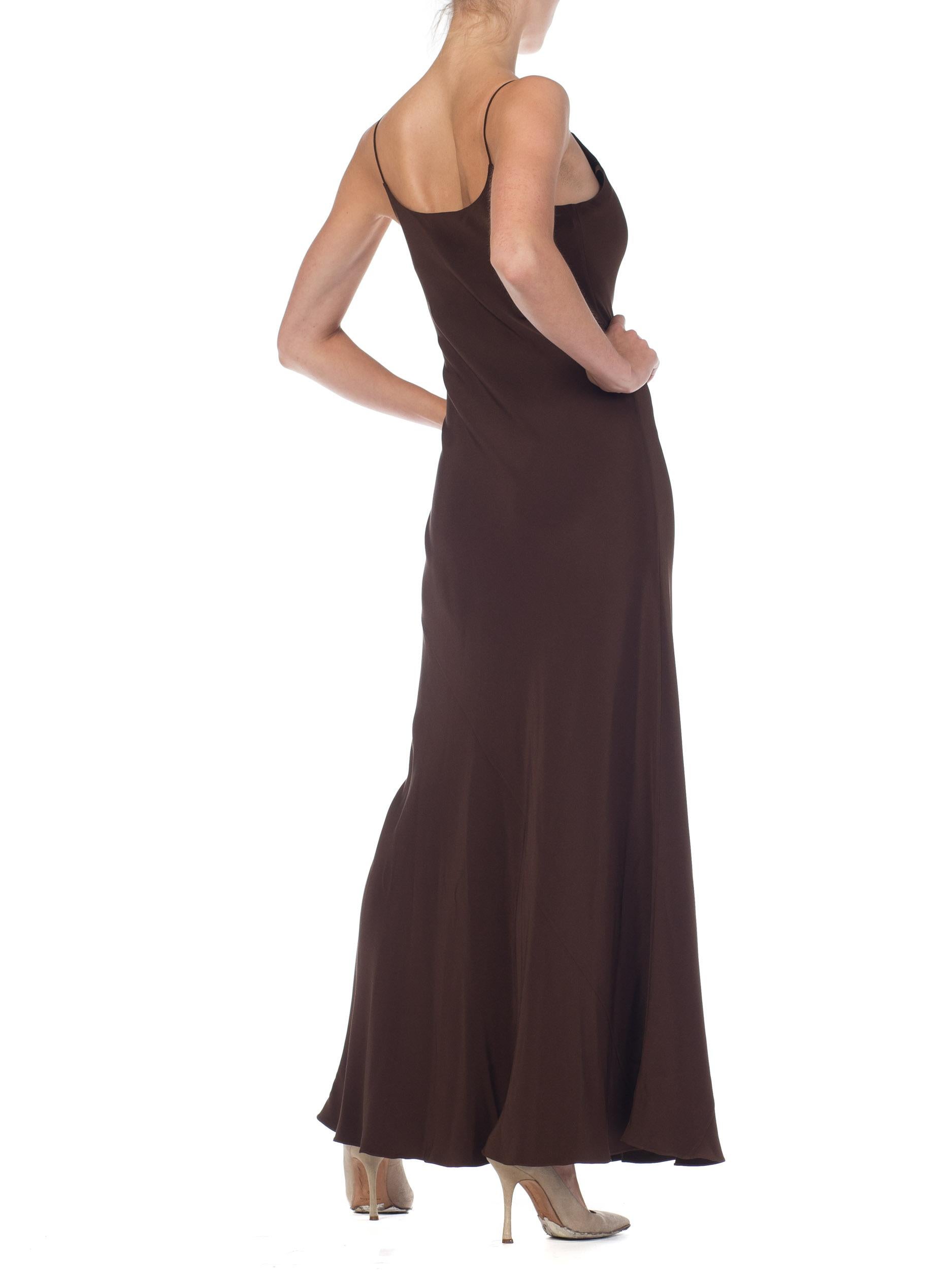 Black 1990s Melinda Eng Bergdorf Goodman Silk Bias Dress