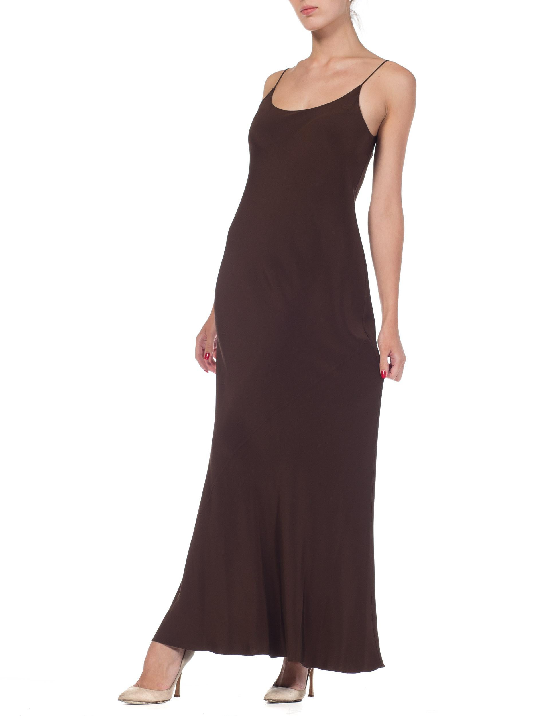 1990s Melinda Eng Bergdorf Goodman Silk Bias Dress 1