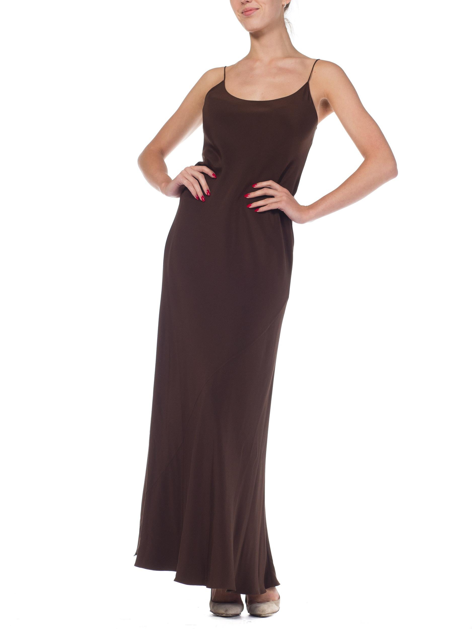 1990s Melinda Eng Bergdorf Goodman Silk Bias Dress 3