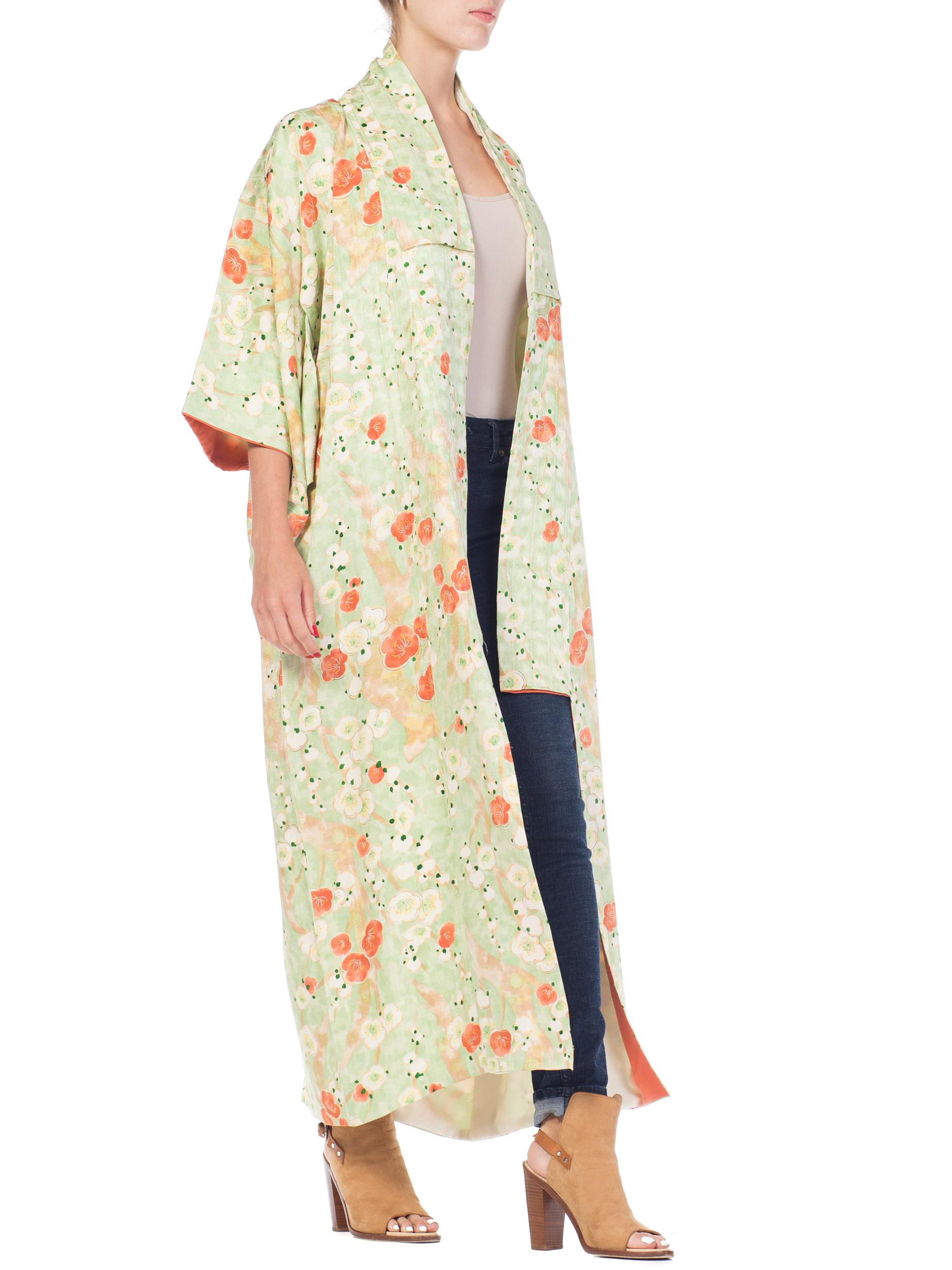 Women's Hand Made Japanese Cherry Blossom Silk Kimono