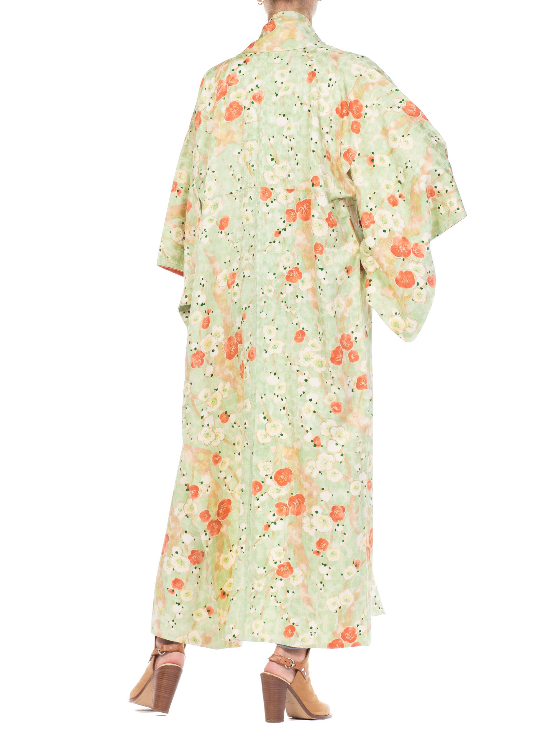 Hand Made Japanese Cherry Blossom Silk Kimono 4