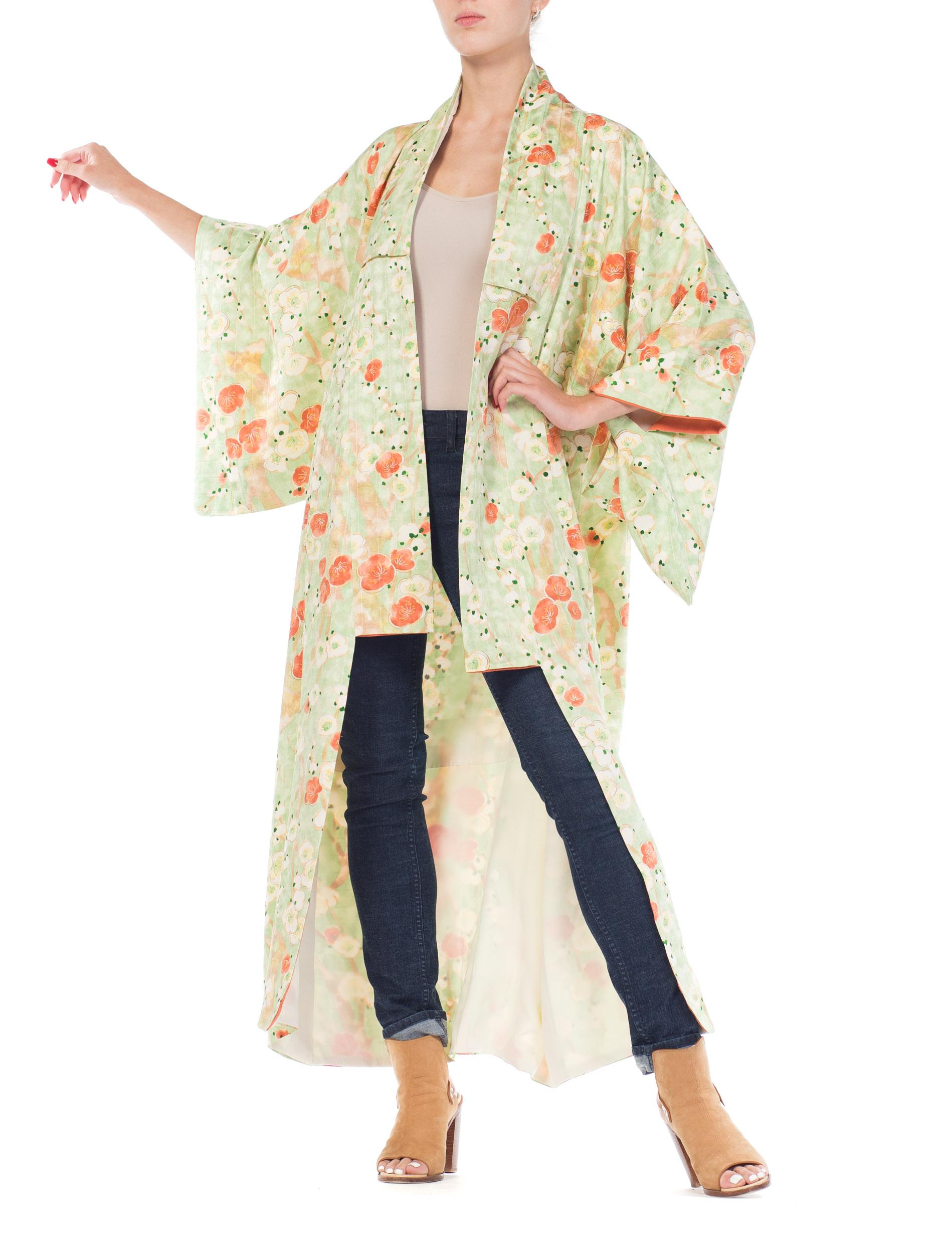 Hand Made Japanese Cherry Blossom Silk Kimono 9