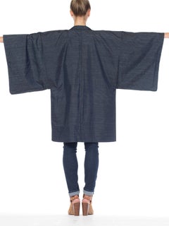Japanese Mens Kimono With Hand Printed Tiger