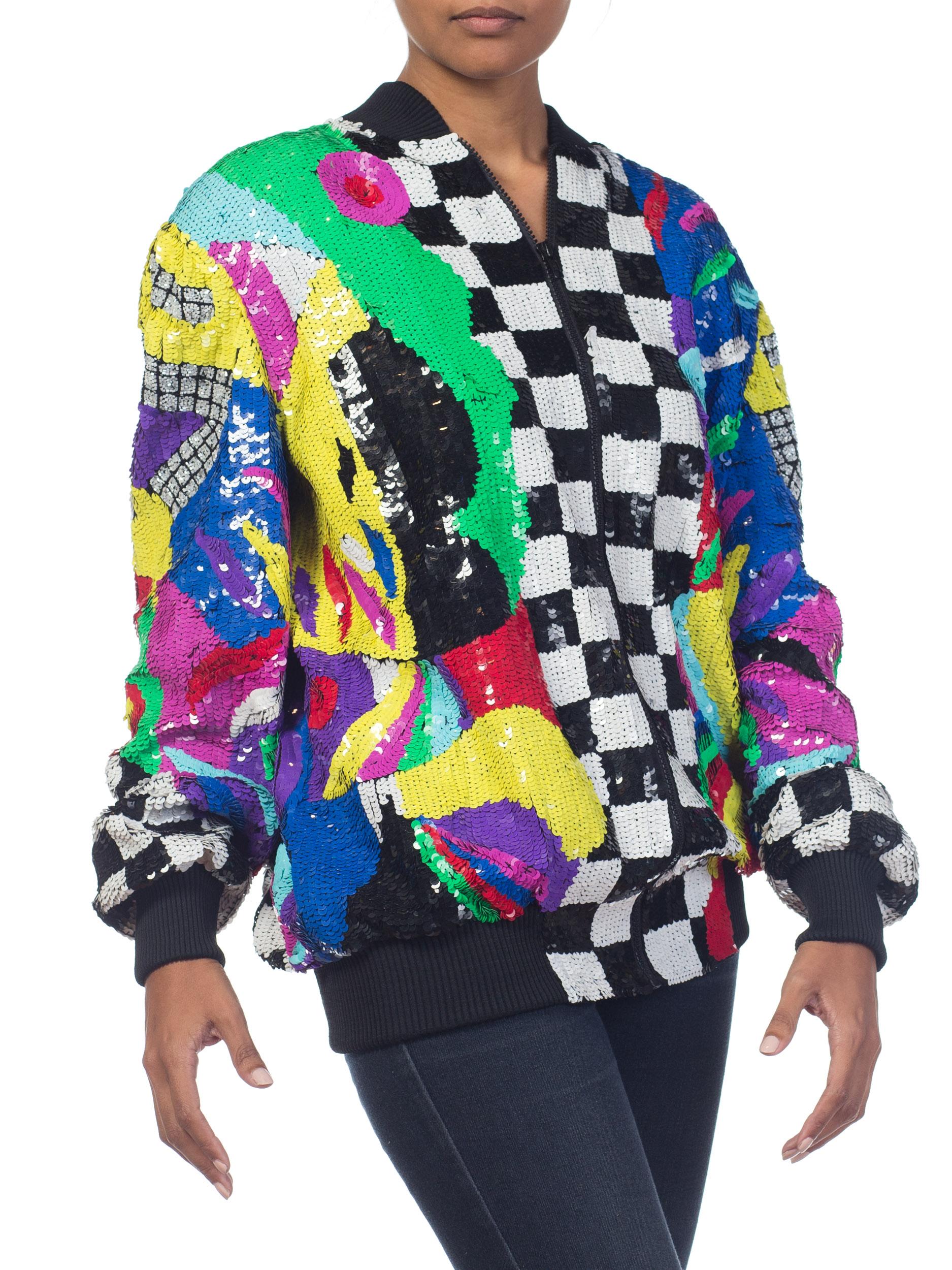multicolor sequin jacket