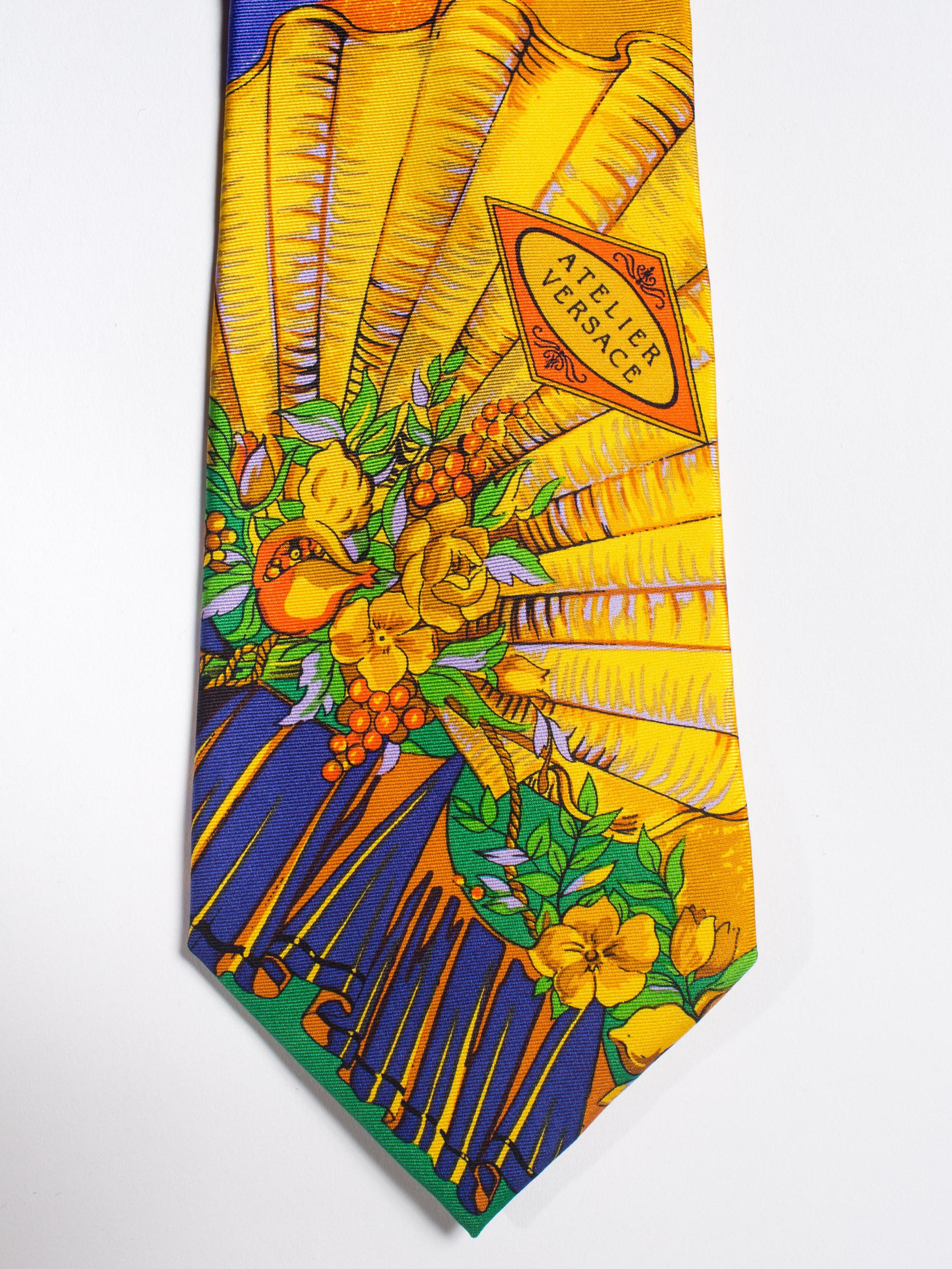 versace mens ties