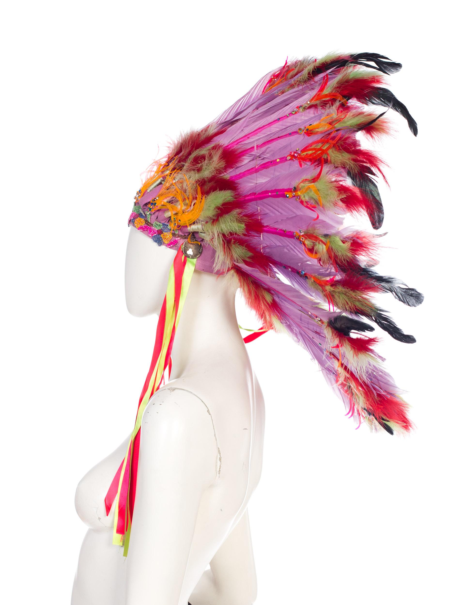 1960s Las Vegas Showgirl Native American Headdress from the Sands Casino In Good Condition In New York, NY