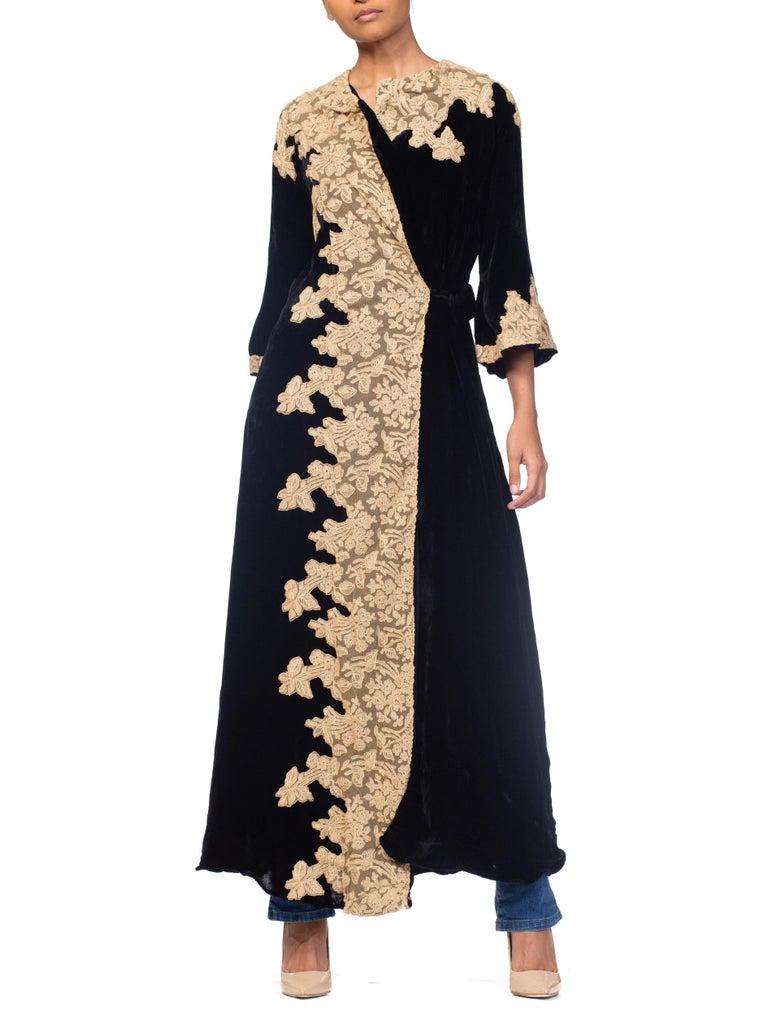 1920s silk robe
