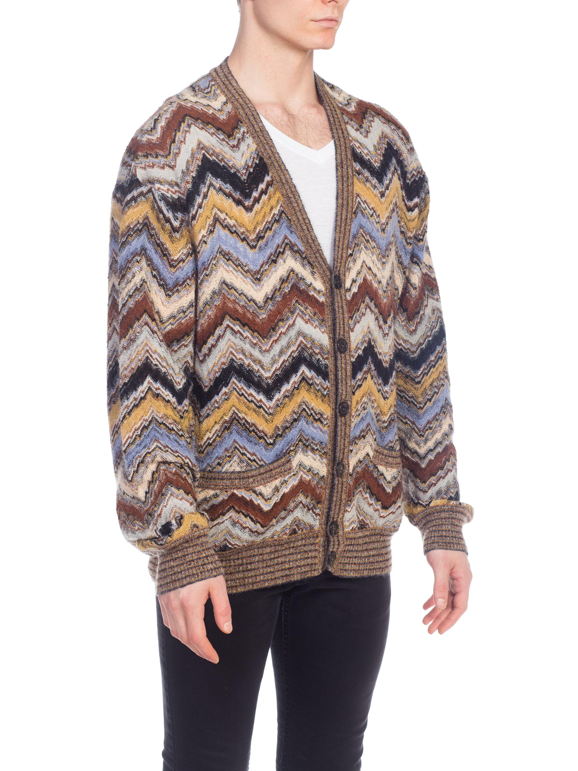 Mens Missoni Soft Knit Cardigan Sweater 2
