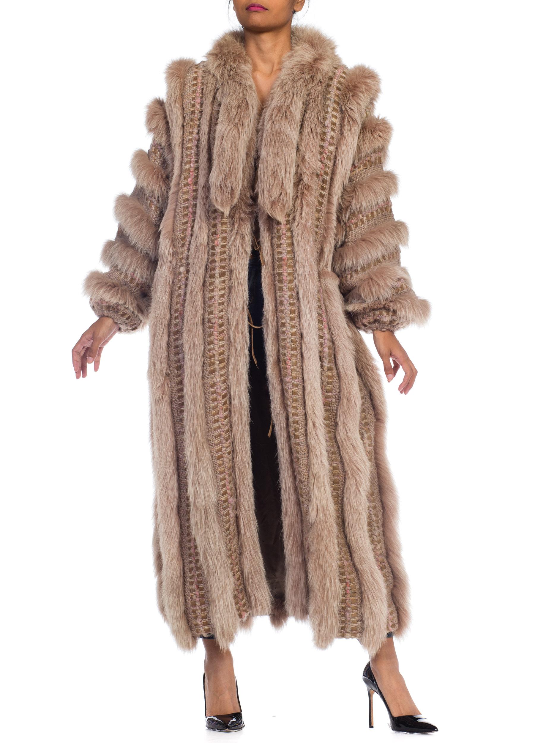 Wild Oversized Fox Fur & Knit Coat 6