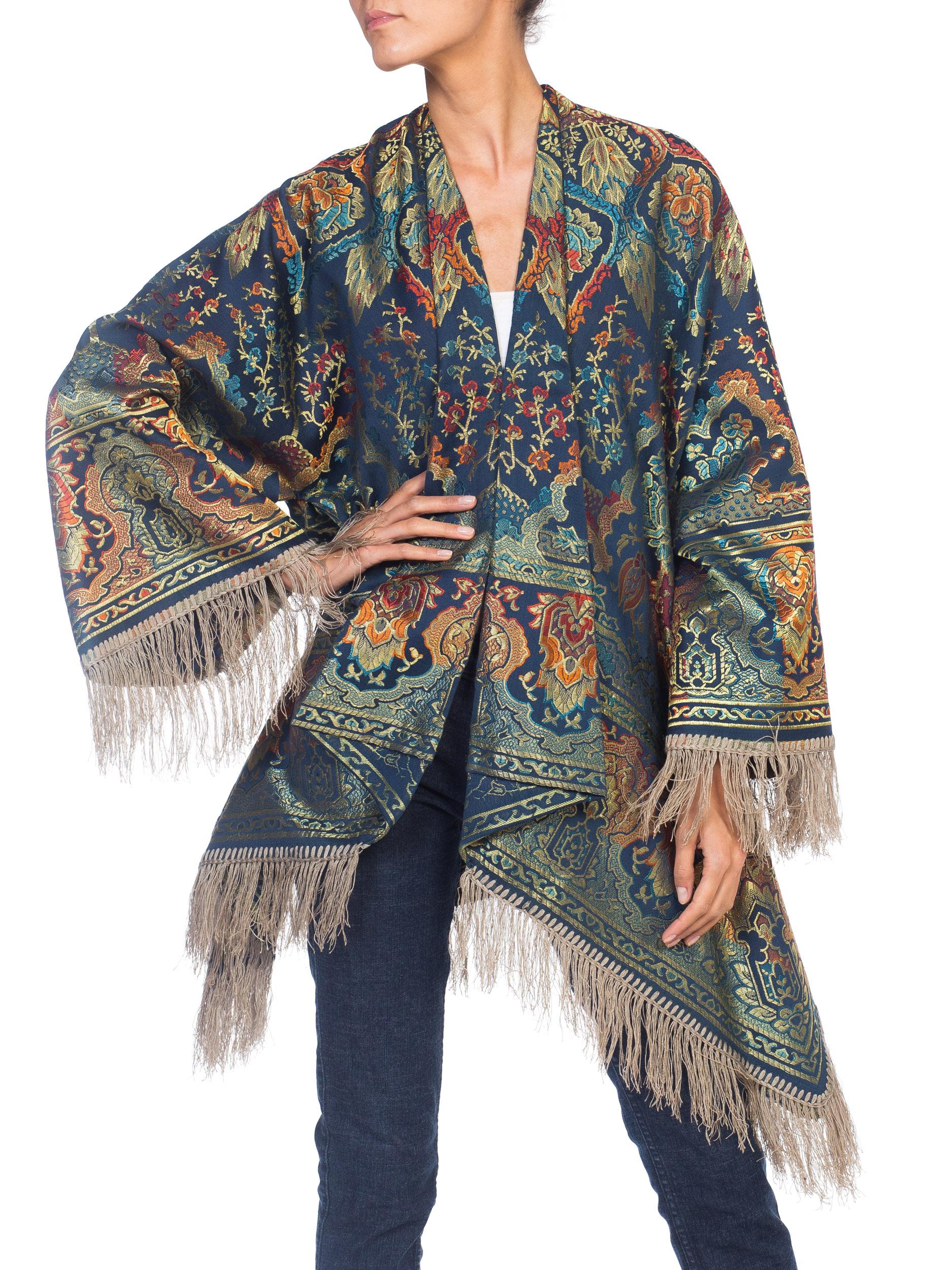 Morphew Swing Coat Kimono Jacket Made From 1940s Fabric 2