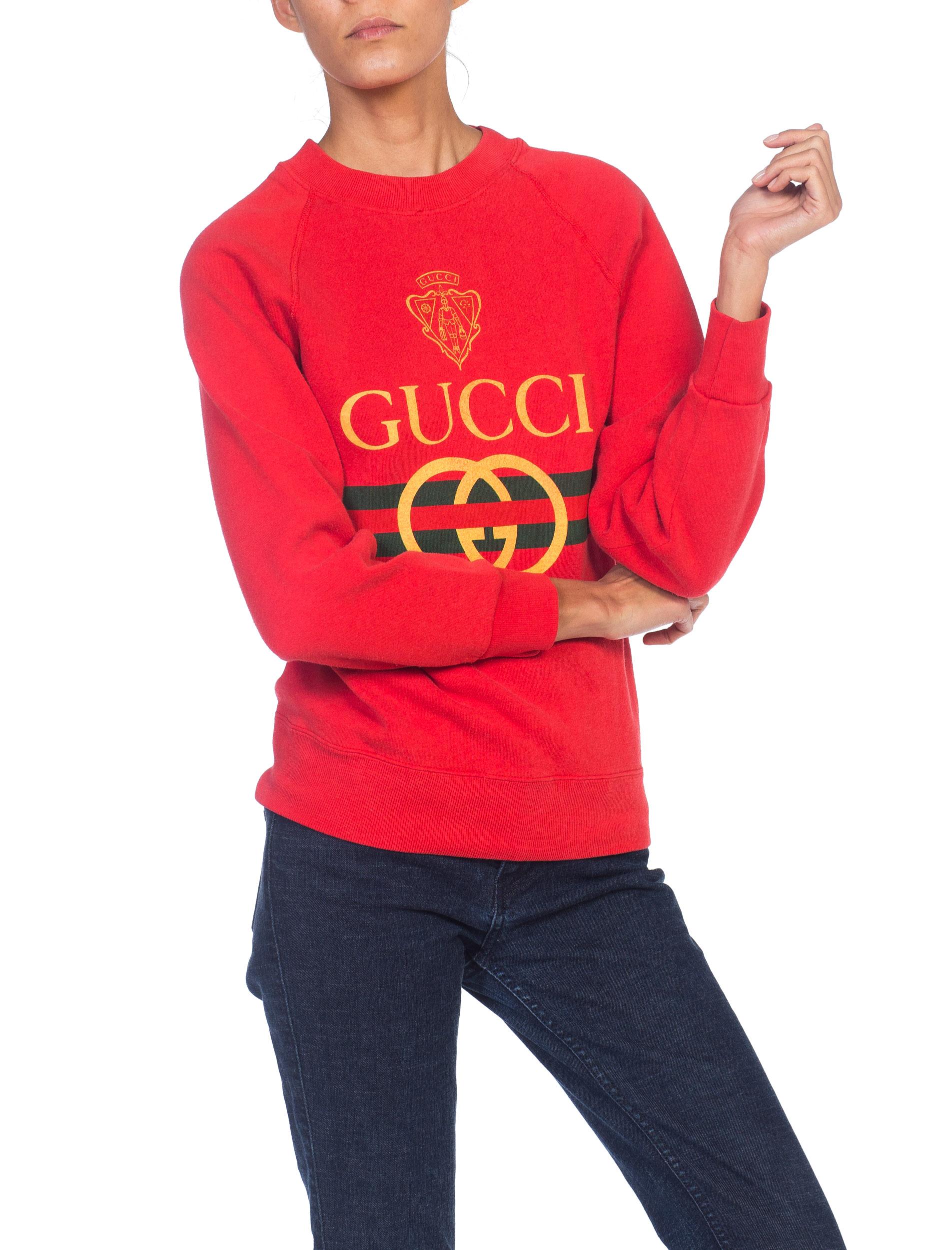 red gucci sweatshirt