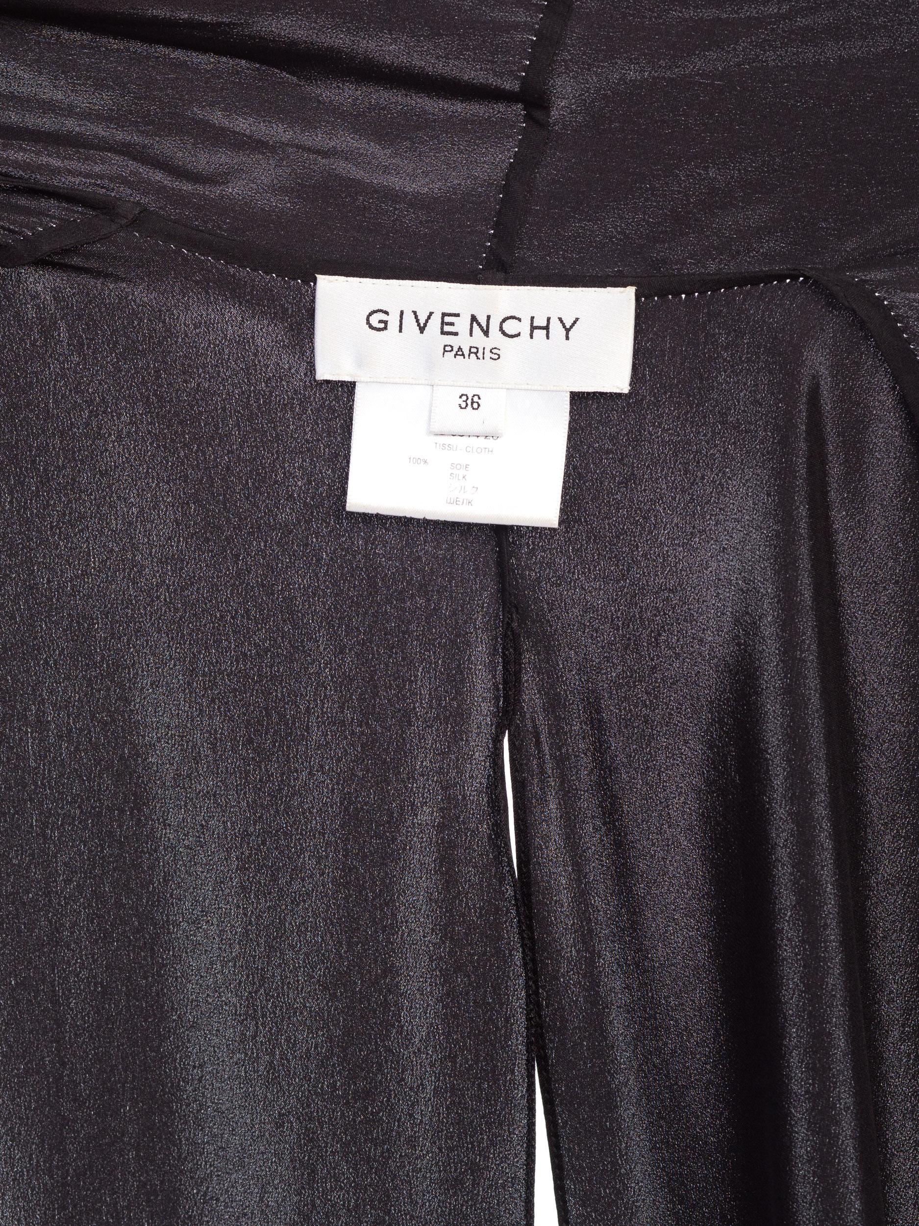 Givenchy Draped Satin Scarf Top 9