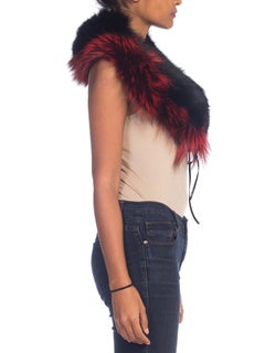 1990s Roberto Cavalli Fox Fur Collar NWT