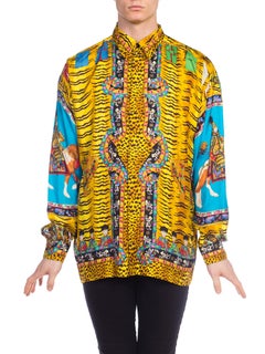 Rare Chinese Emperor Gianni Versace Silk Shirt Mens