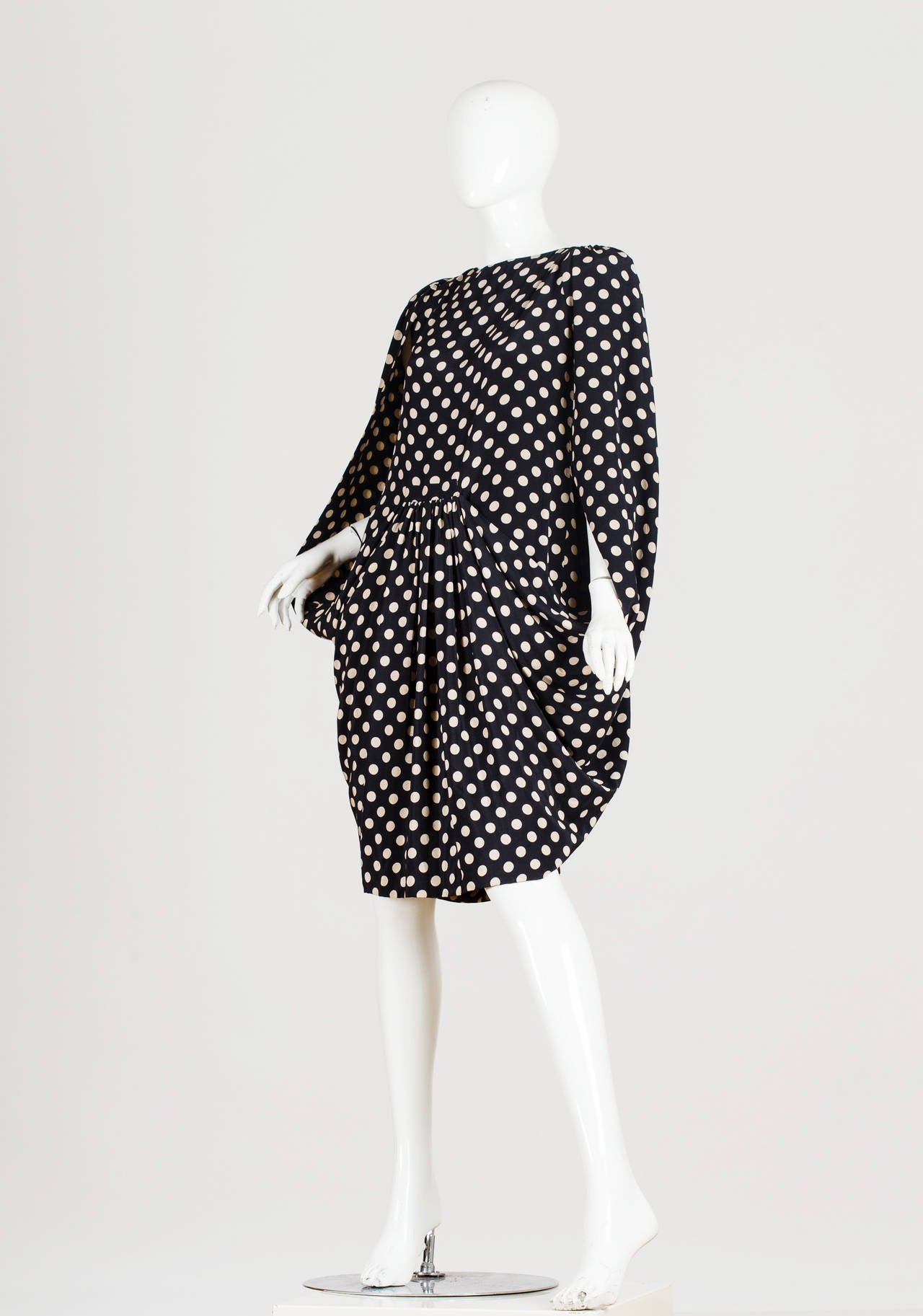 Black Pierre Cardin Haute Couture 1980/1990s Dress