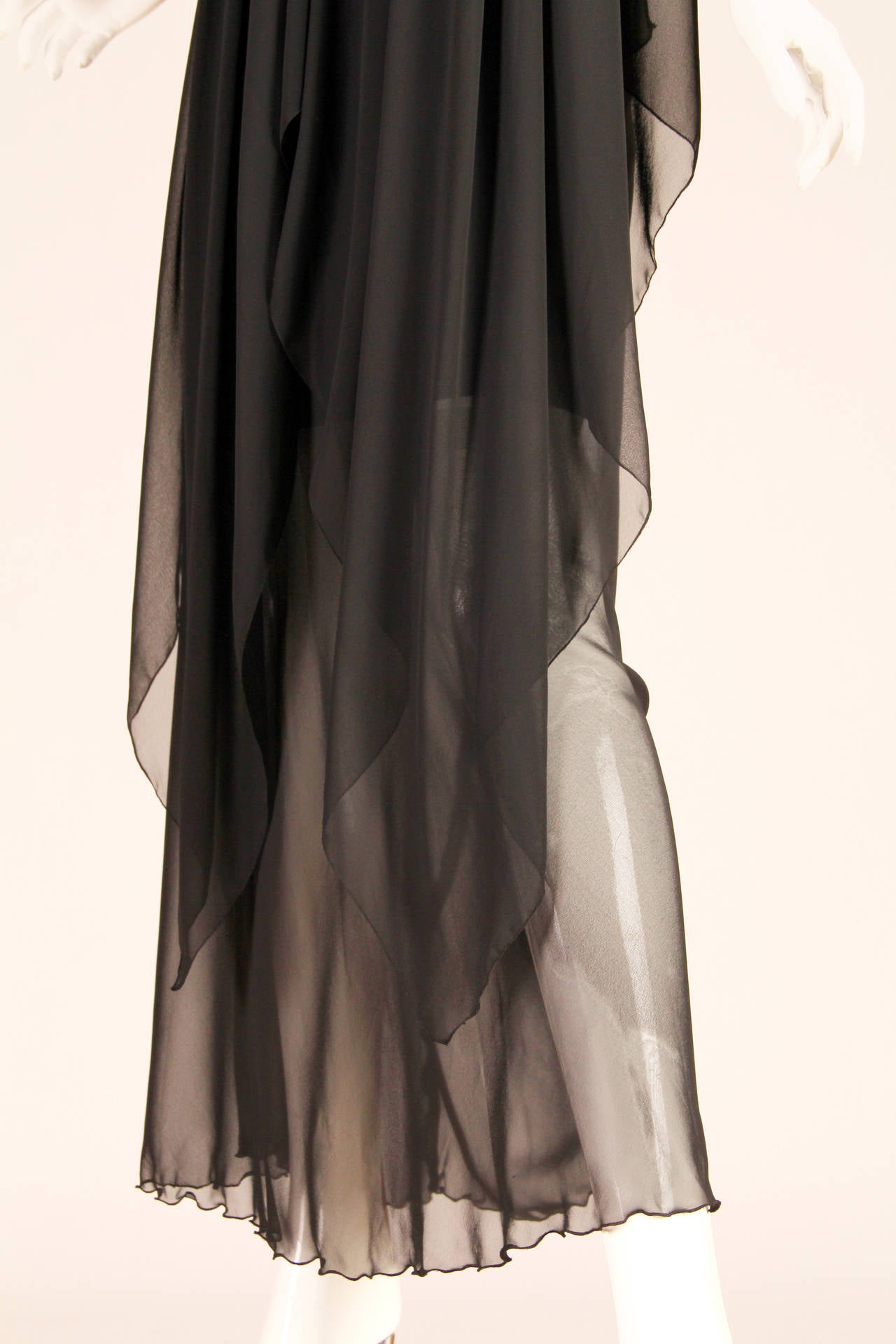 Pierre Cardin Haute Couture Chiffon Evening Dress 1