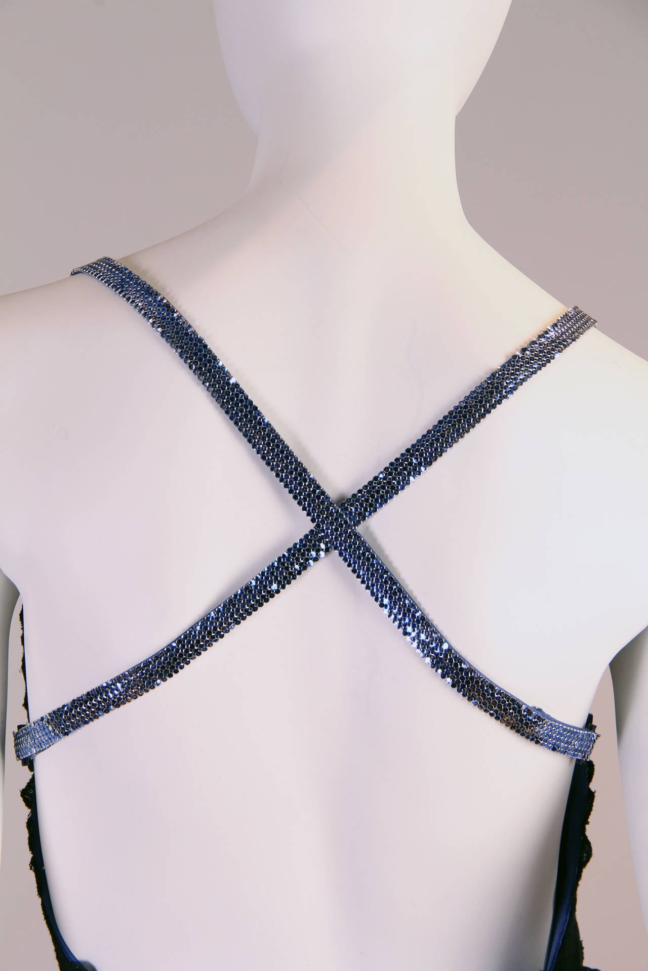 Women's 1994/6 Versace Couture Metal Mesh Lingerie Evening Dress
