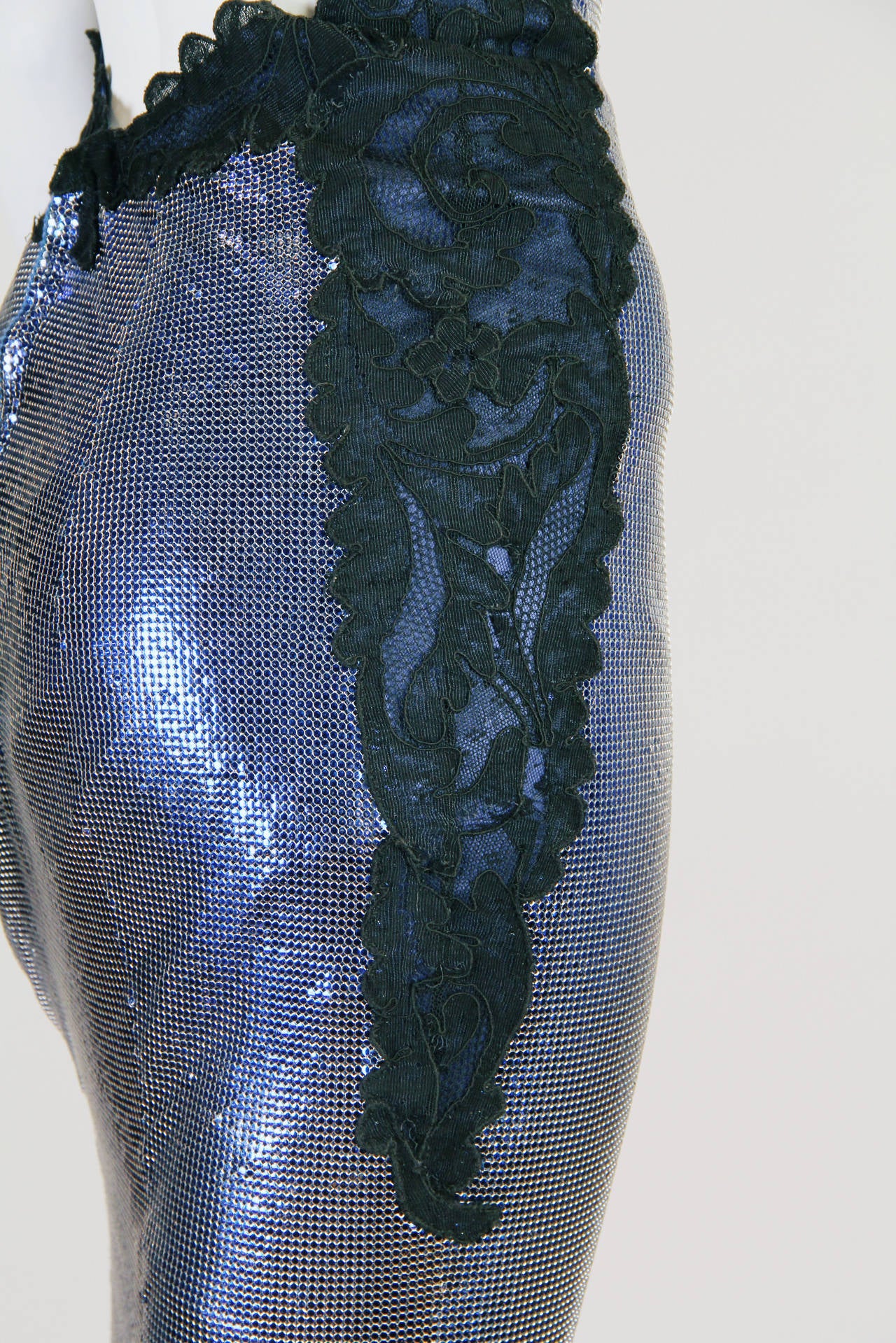 1994/6 Versace Couture Metal Mesh Lingerie Evening Dress 4