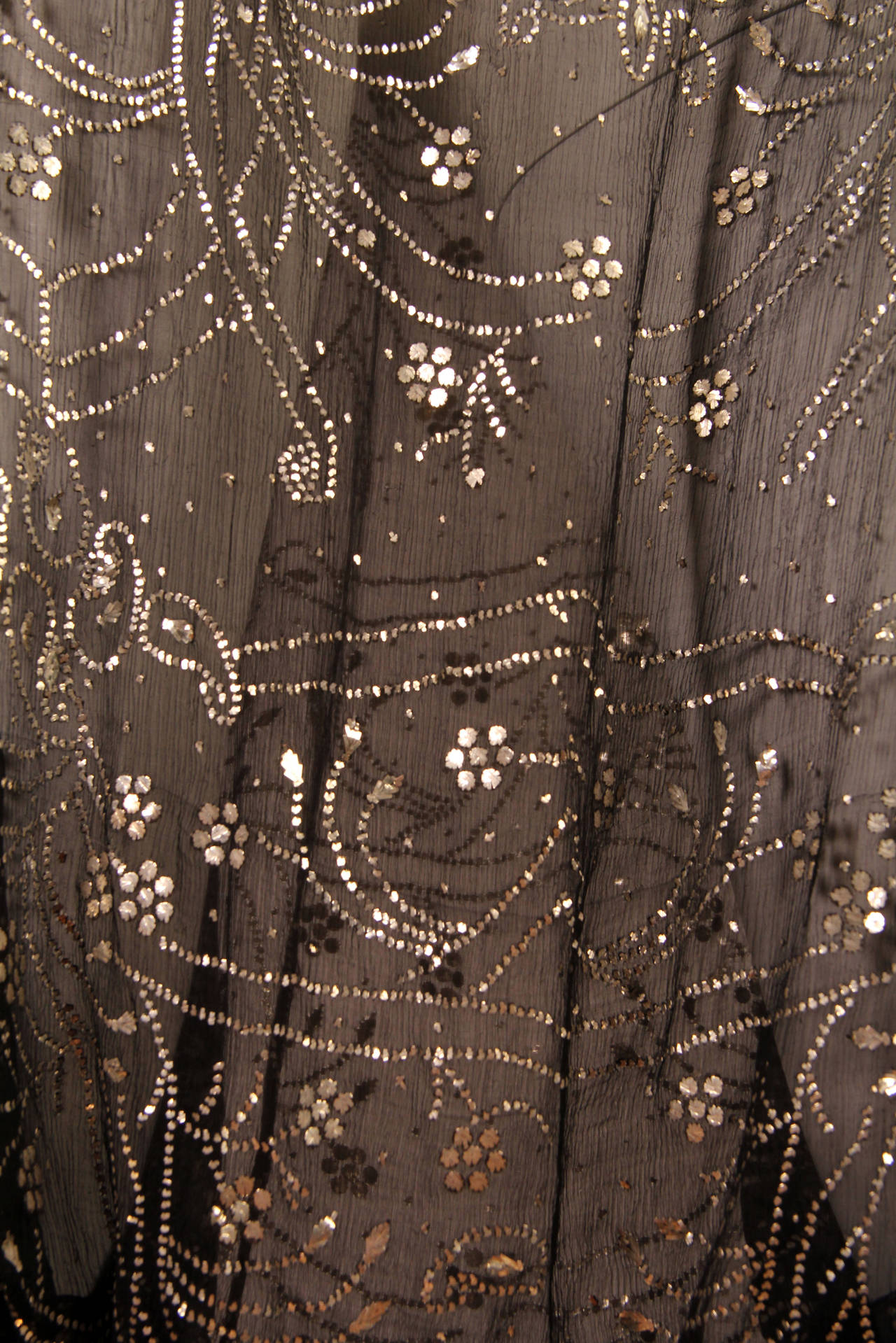 Interesting 1920s Assuit Technique Silk Chiffon Tunic Dress from Asyut ...