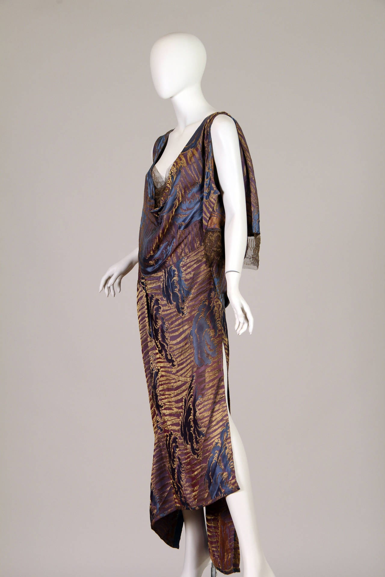 Women's Edwardian Lamé Contemporary Dress