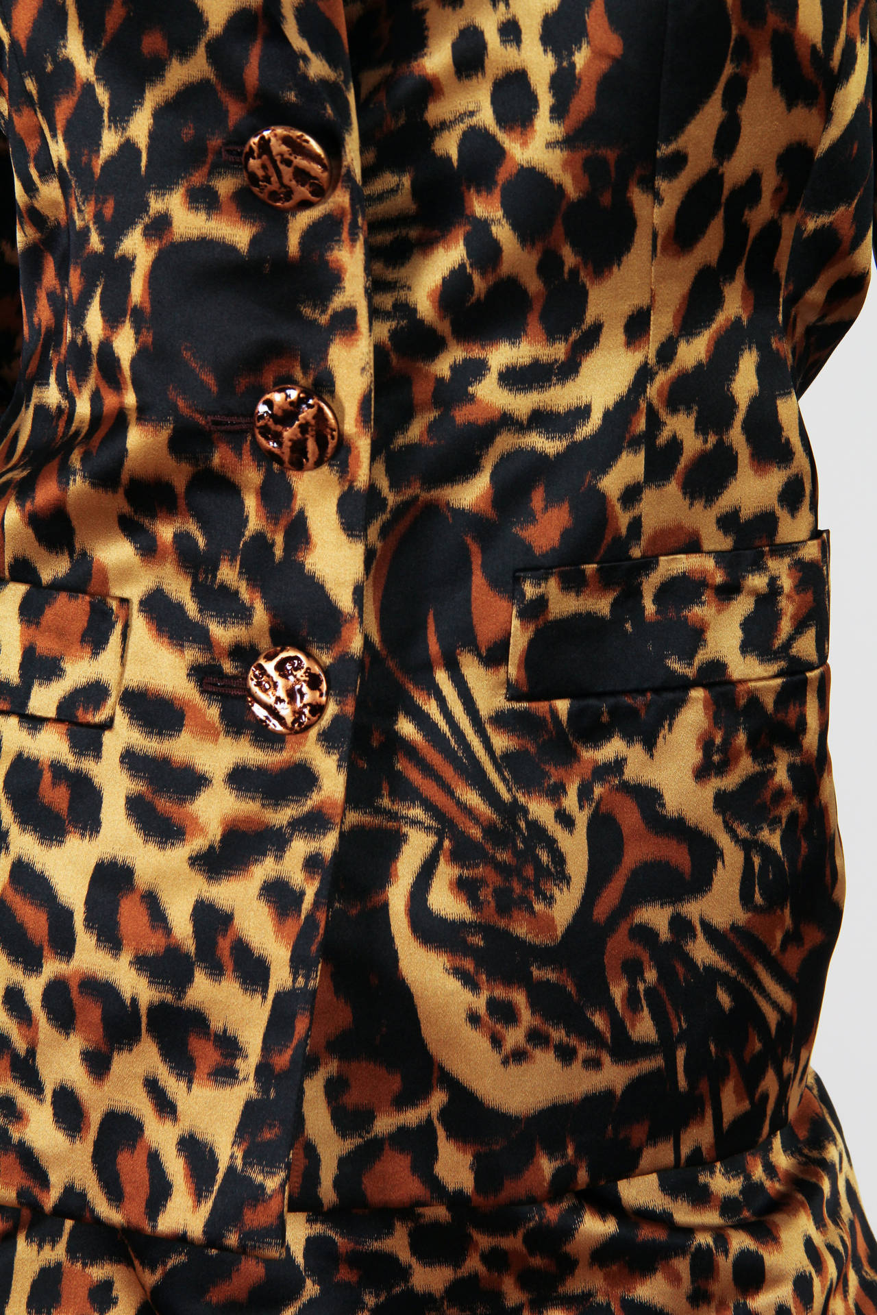 Yves Saint Laurent Documented YSL Haute Couture Leopard Suit 1