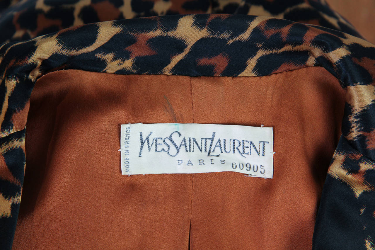 Yves Saint Laurent Documented YSL Haute Couture Leopard Suit 4
