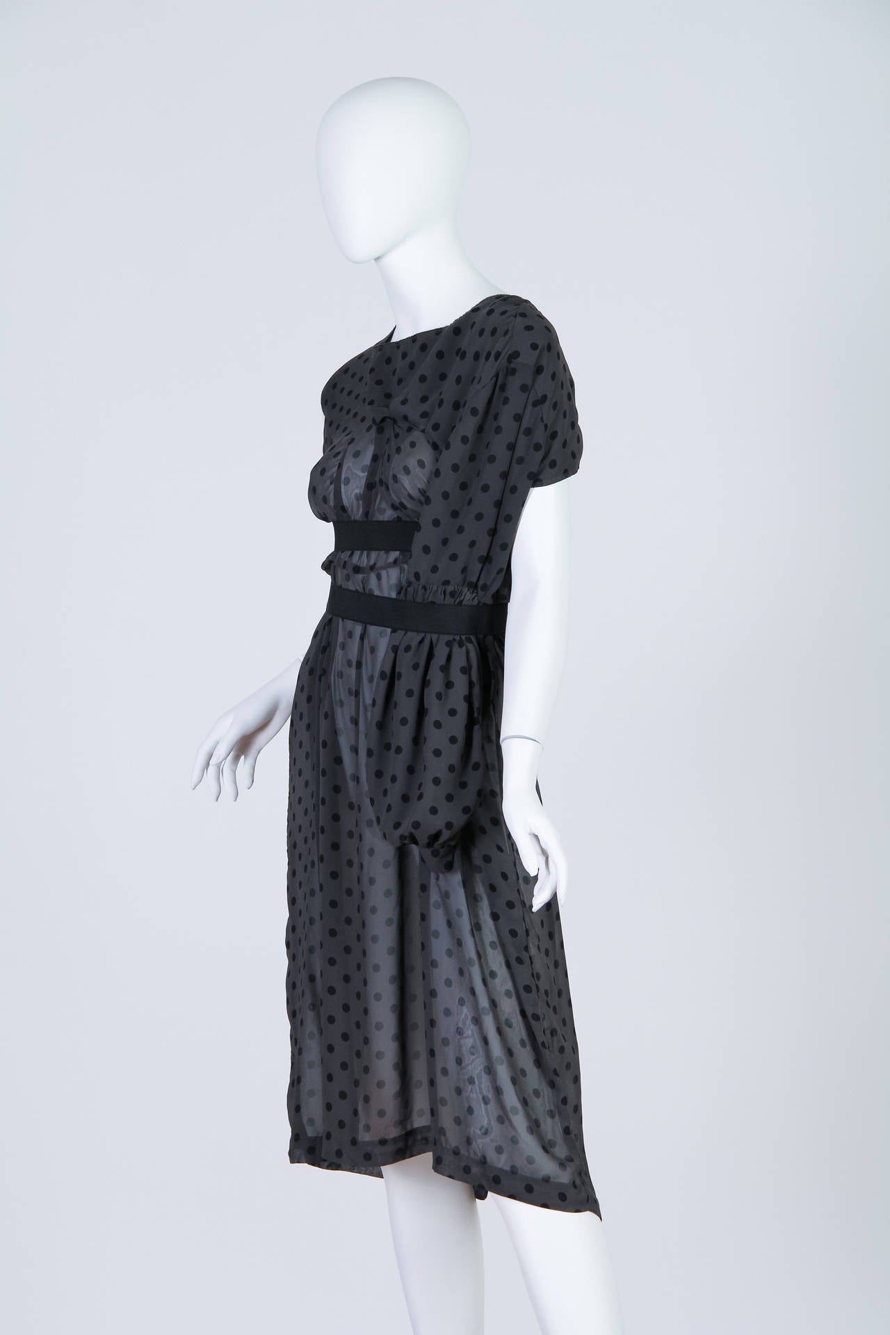 Comme des Garcons Deconstructed Chiffon Dress