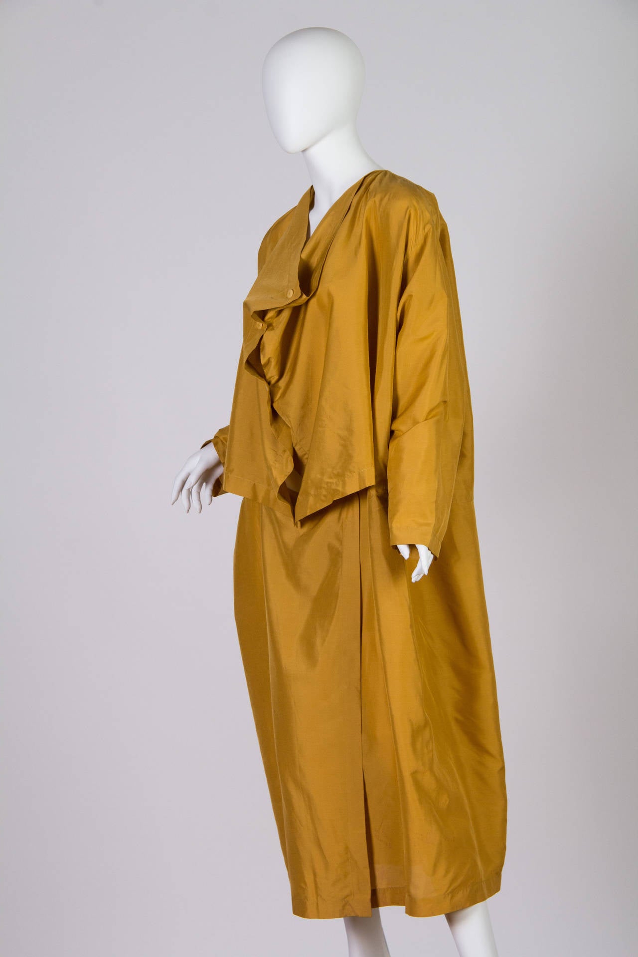 1970s Issey Miyake Silk Dress In Good Condition In New York, NY