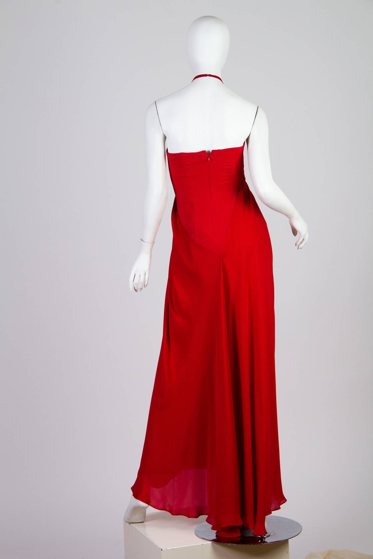 1970s Bill Blass Gown with Cape In Excellent Condition In New York, NY