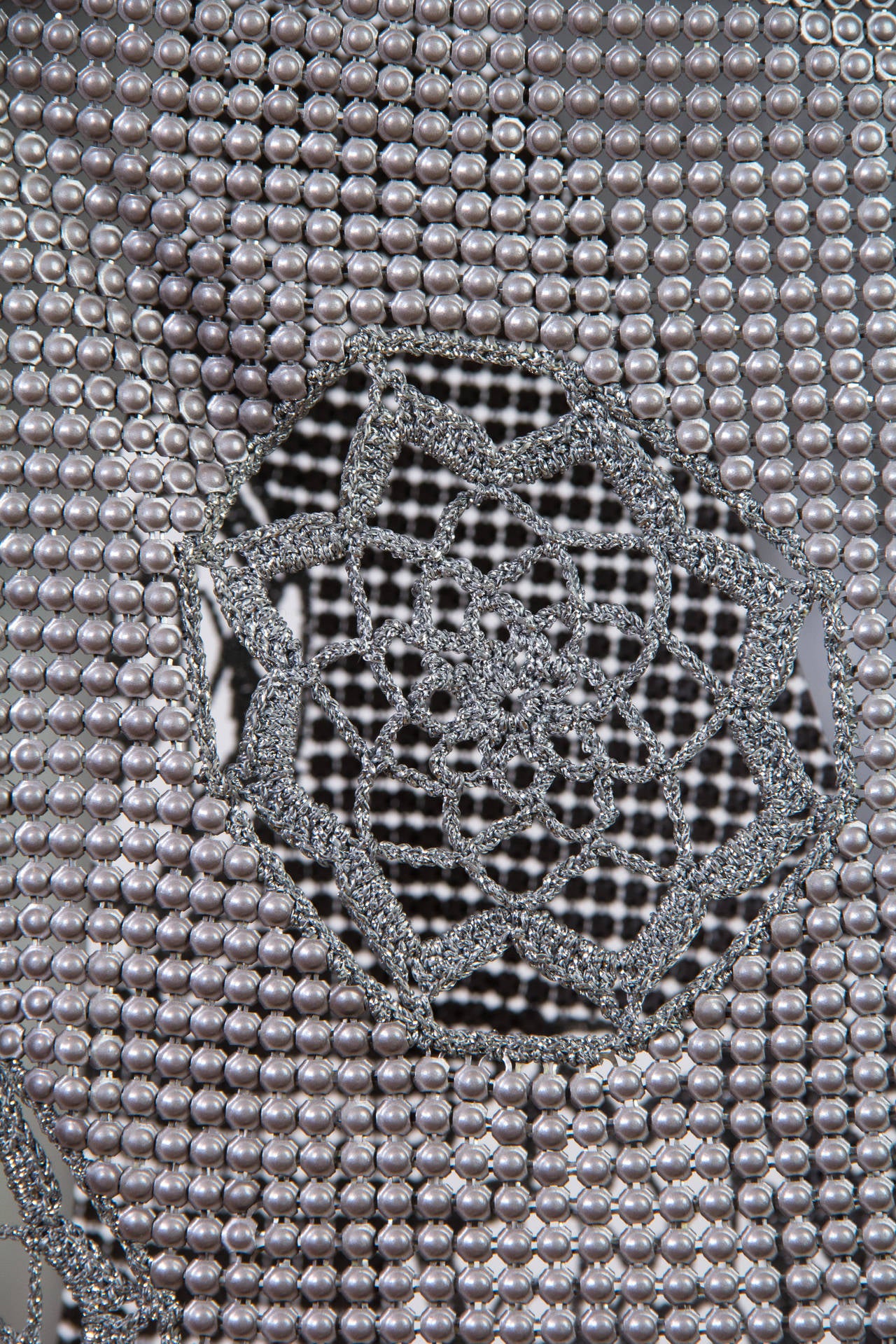 Women's 1970s Crochet and Chainmail Dress