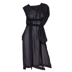 Comme des Garcons Deconstructed Chiffon Dress