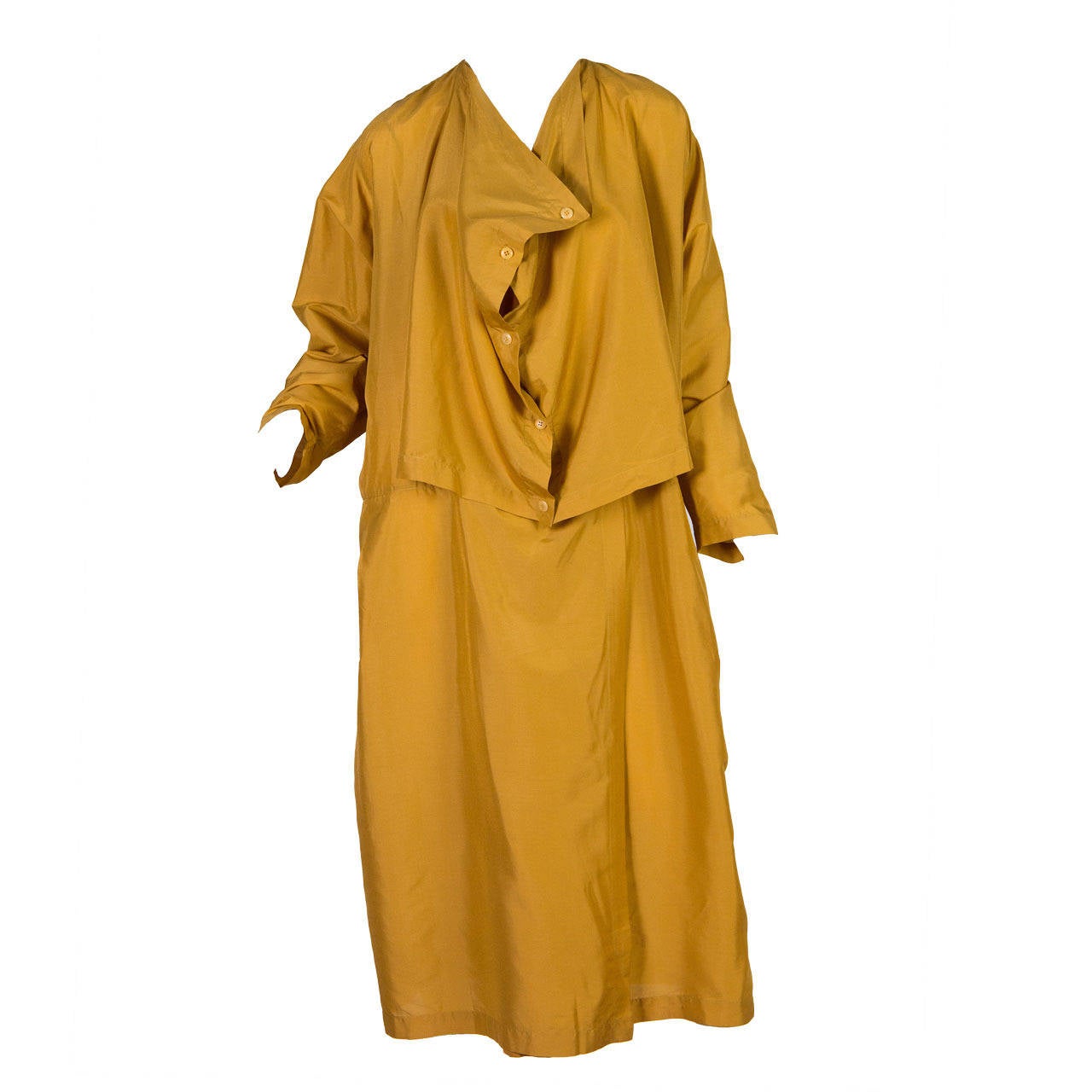 1970s Issey Miyake Silk Dress