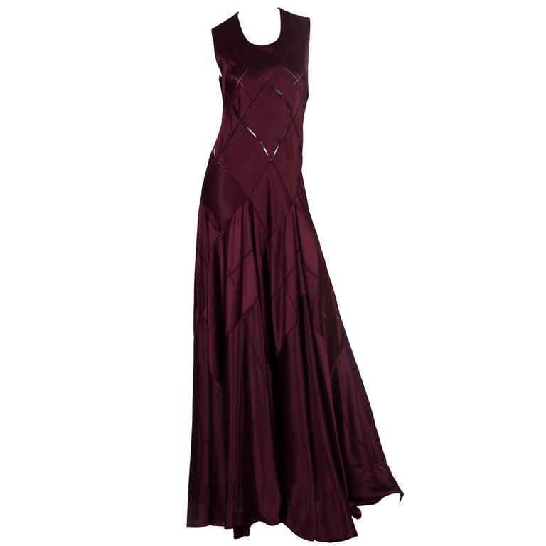 Calvin Klein Collection Bias Cut Gown For Sale at 1stdibs