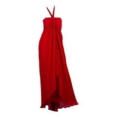 1970s Bill Blass Gown with Cape