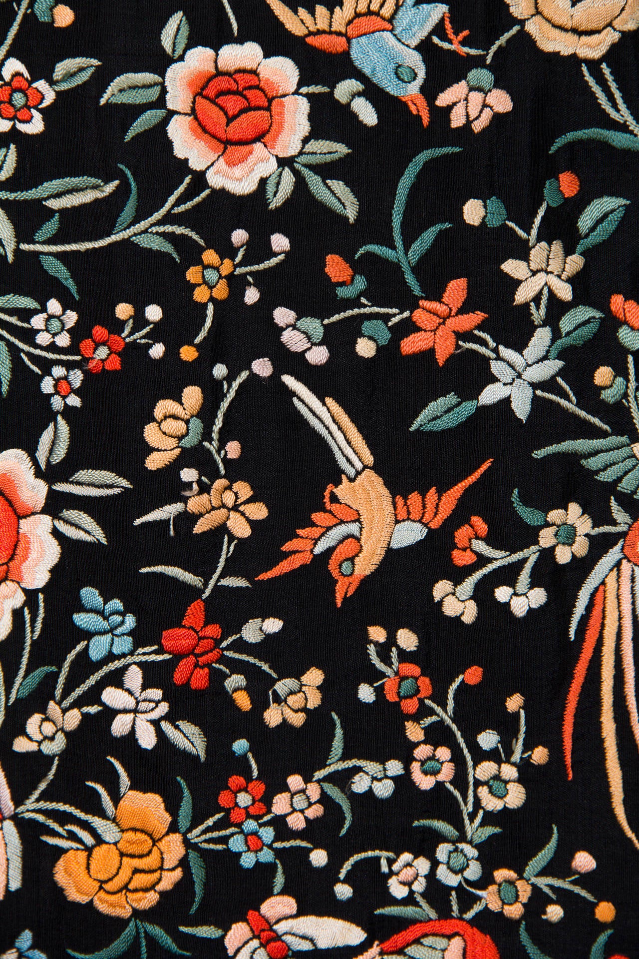 1920s Embroidered Piano Shawl Kimono 2