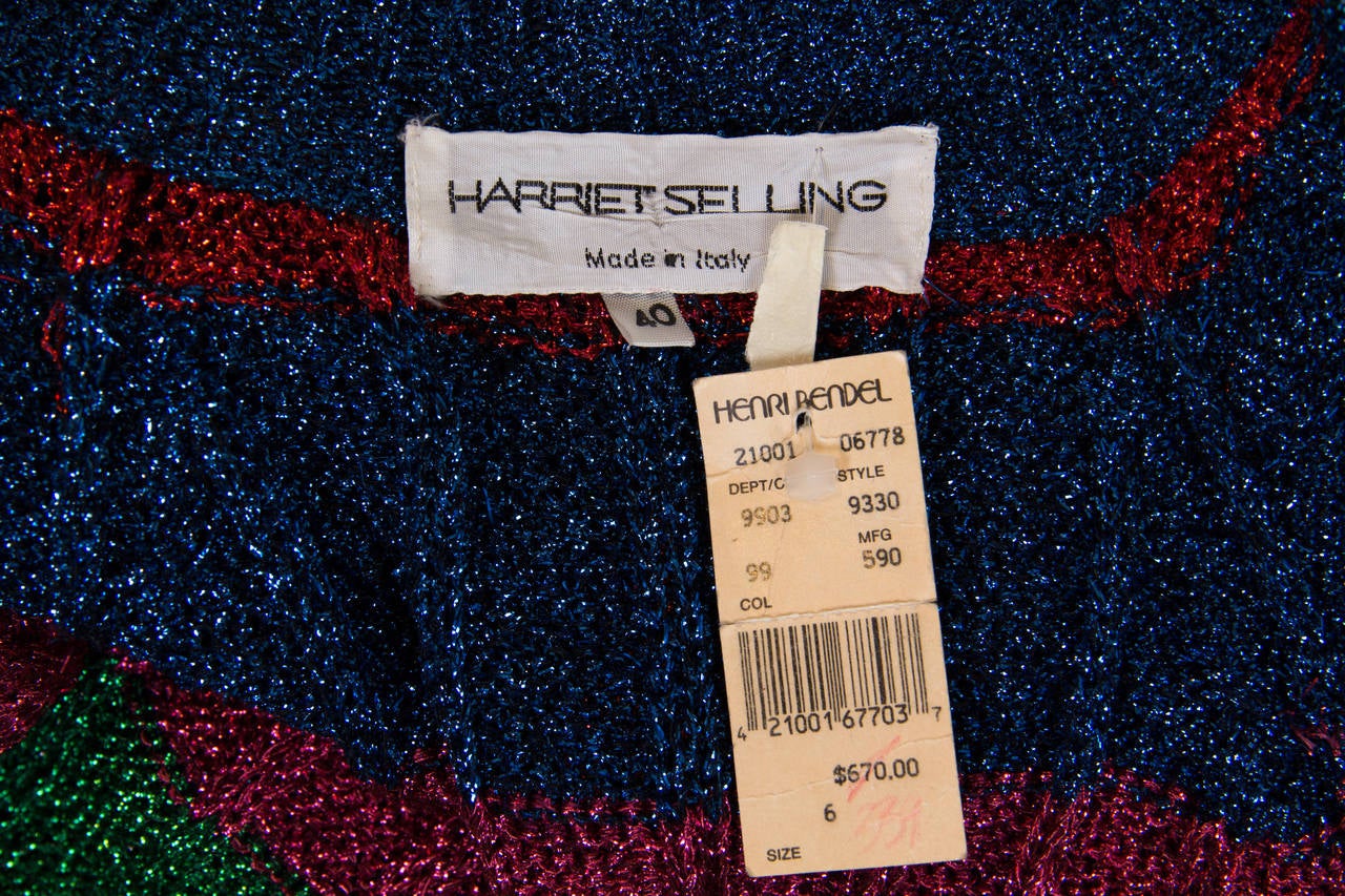 1970s Maxi Lurex Sweater from Harriet Selling for Henri Bendel 5
