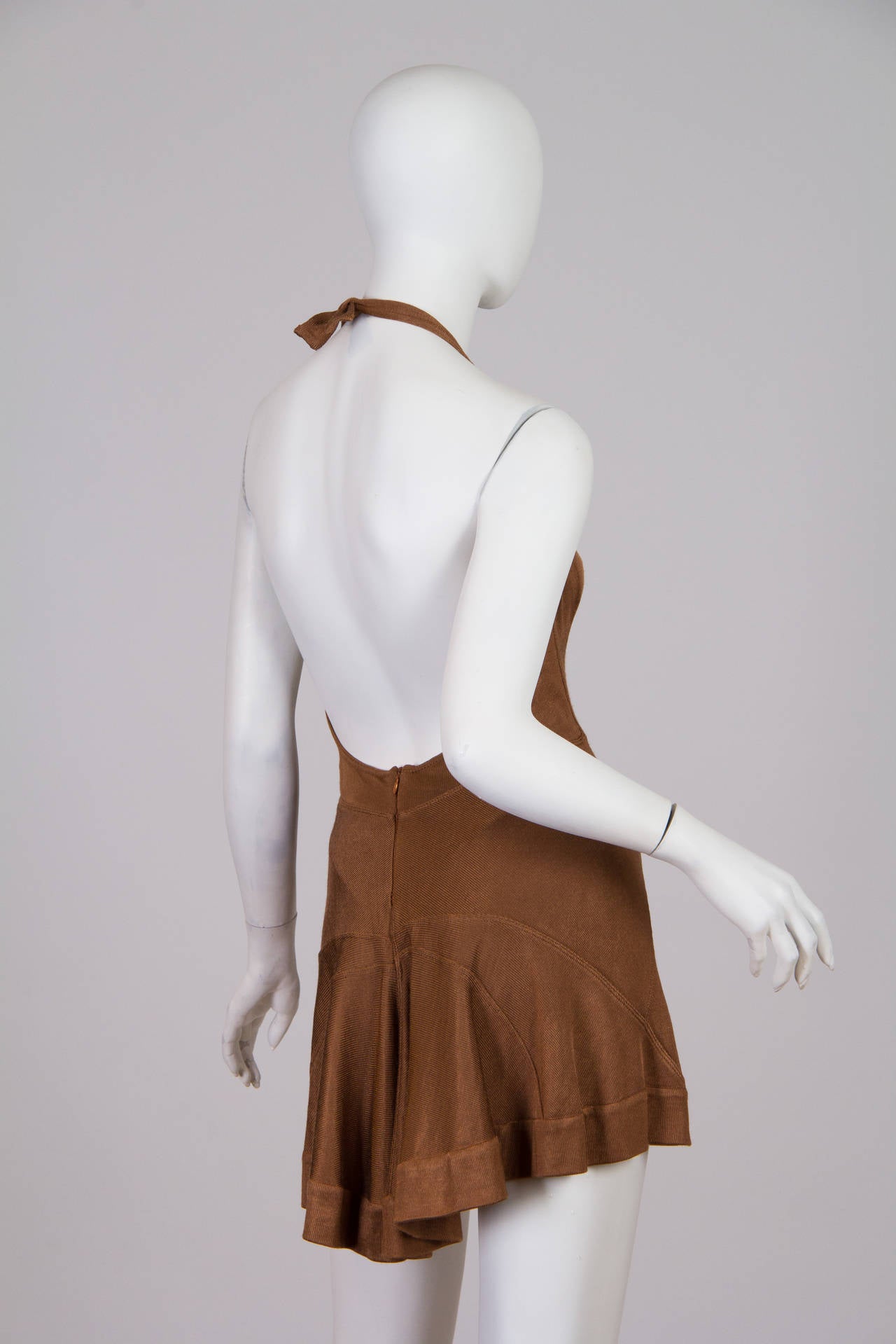Women's 1990s Alaia Halter Mini Dress