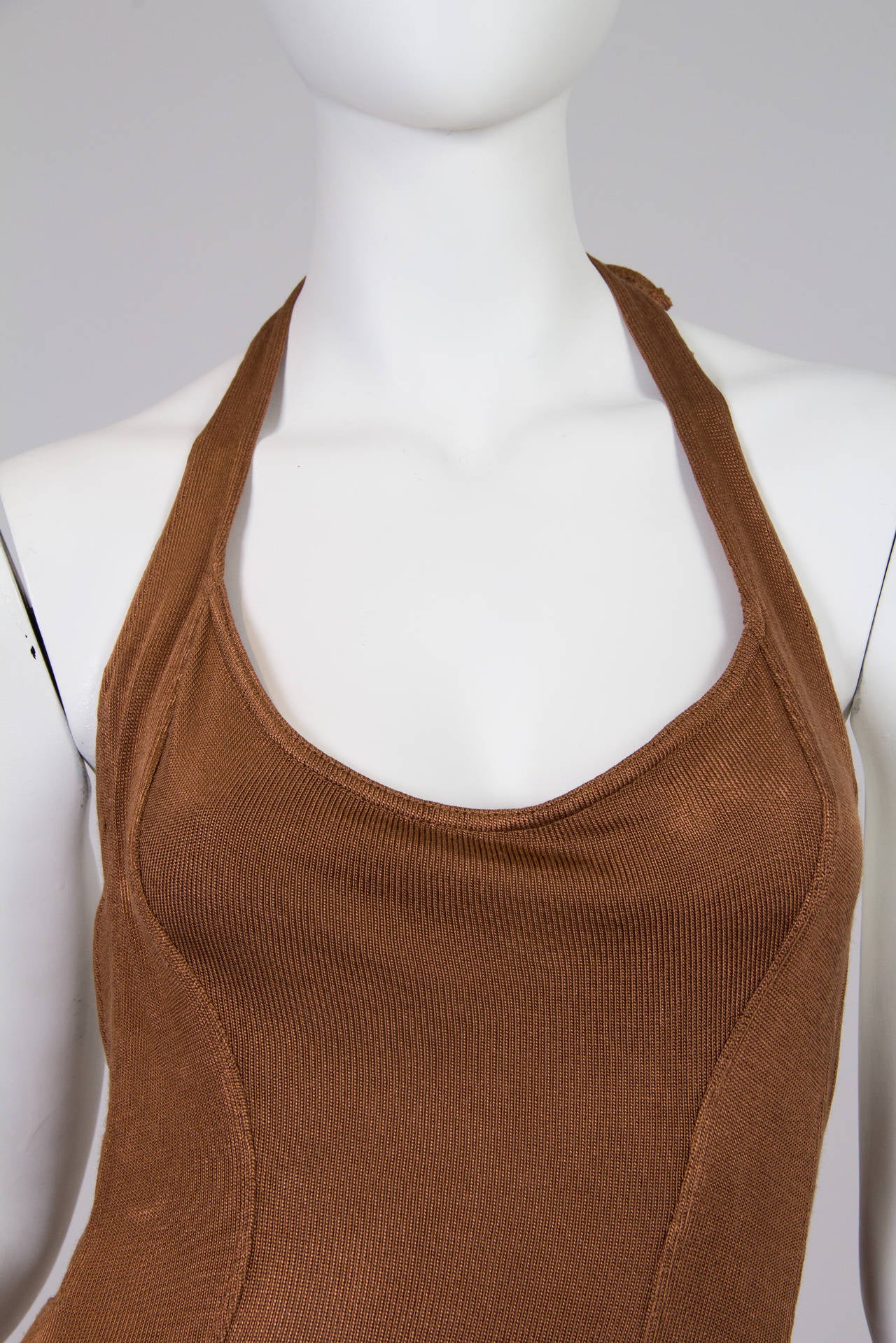 1990s Alaia Halter Mini Dress 2