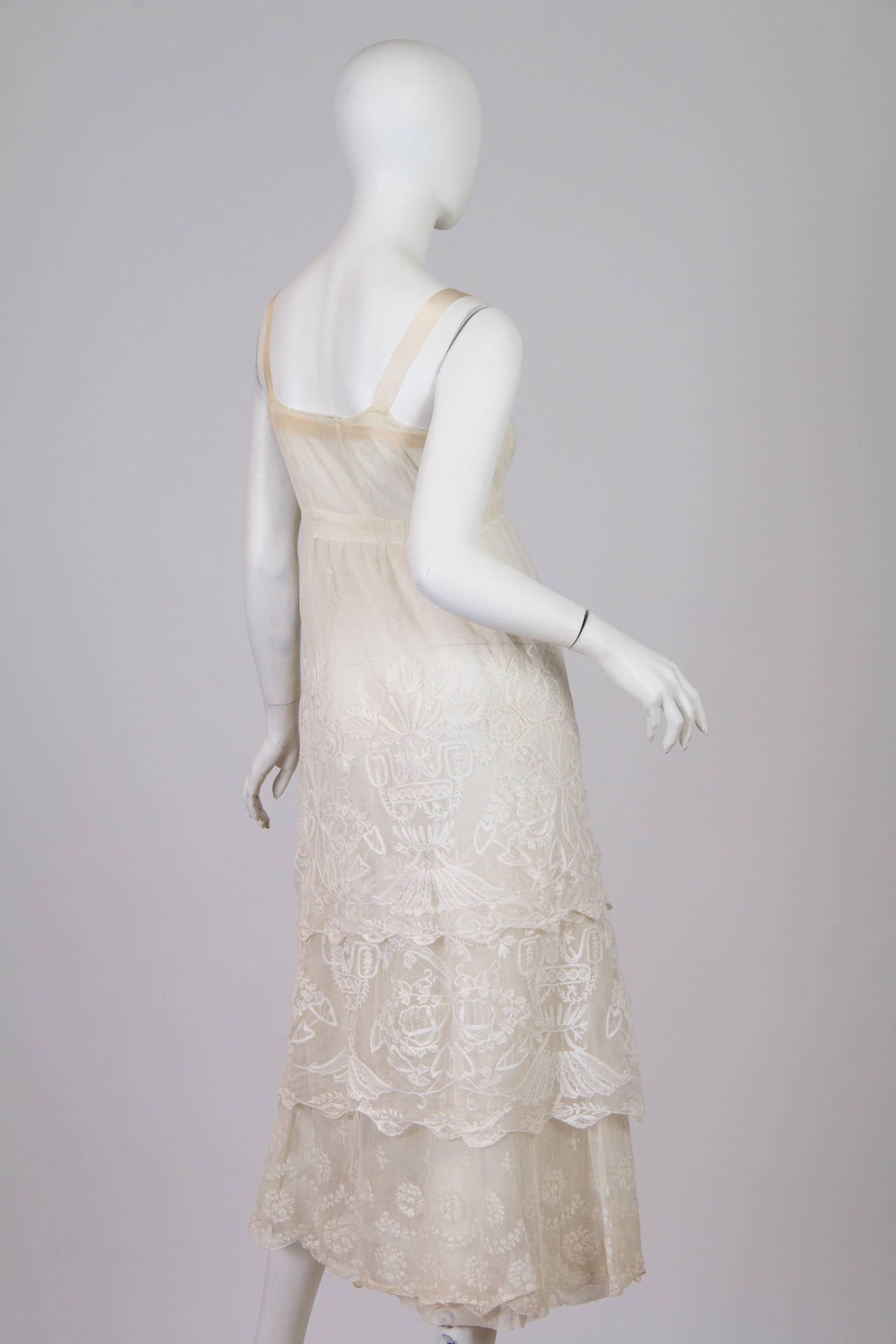 Women's Edwardian Cotton Princess Lace Dress