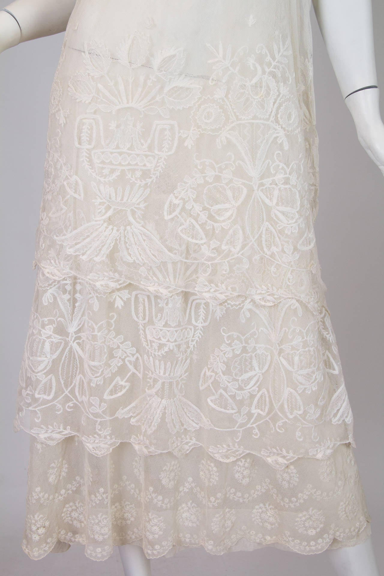 Edwardian Cotton Princess Lace Dress 5