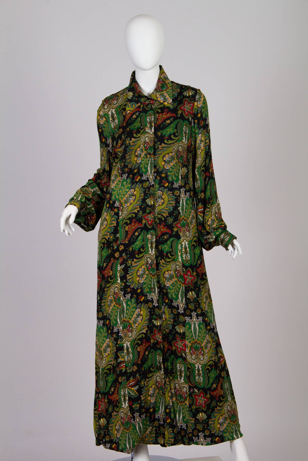 Boho maxi coat in silk jersey, fully lined and beautifully finished by hand.