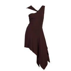 Tom Ford for Gucci Asymmetrical Silk Jersey Dress